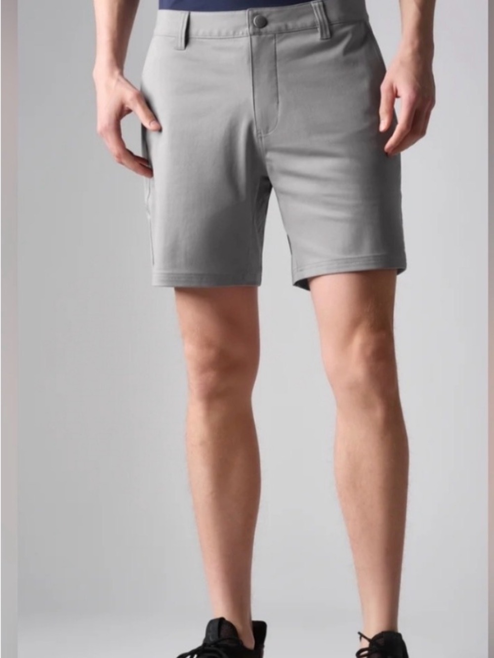 RHONE Men's Light Gray Hybrid Performance Shorts